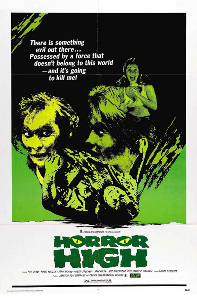 Horror High 1973 movie poster