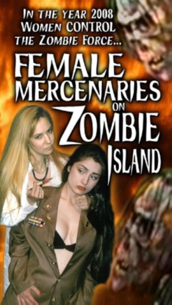 Female Mercenaries on Zombie Island VHS box
